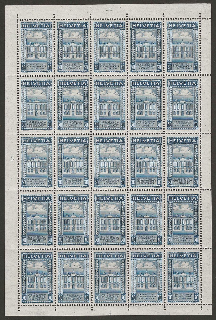 Alle Briefmarken: 1924 : Nr. 167AII + 168BII im Bogen, postfrisch ** – Neu (gemäss Beschreibung) aus Gümligen von Geniusbuy