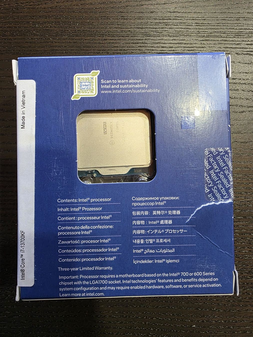 Intel Componenti elettronici: CPU Intel i7-13700KF – Usato da Gurzelen venduto da daenu_1236 3