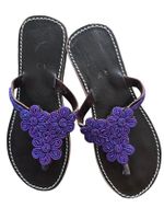 Handgemachte Leder-Sandalen Violett 40 🔥 50% SALE