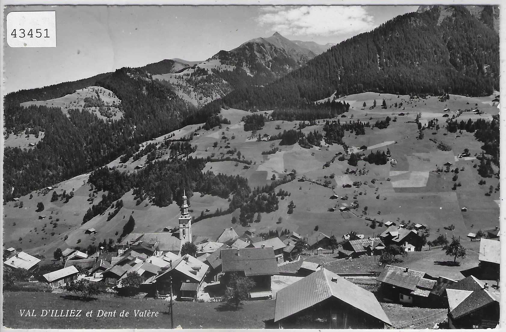 Ansichtskarten: Val D'Illiez et Dent de Valere – Gebraucht aus Ettingen von Kartenplanet