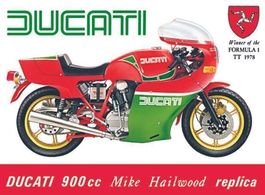 Blechschild-DUCATI 900 CC MIKE HAILWOOD - 30 X 40 CM