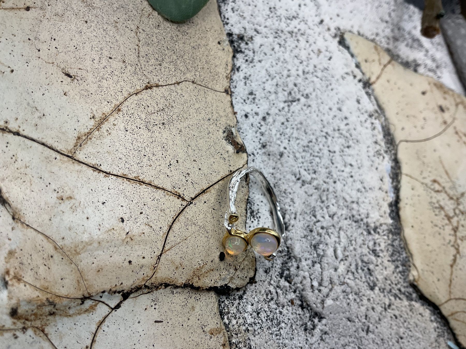 Ringe: Opalring im ArtDeco Stil aus Sterlings. Gr. 55 – Neu (gemäss Beschreibung) aus Luzern von S.Kern01 2