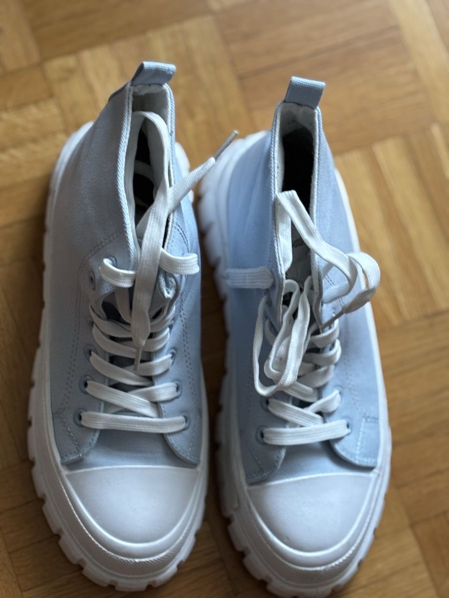 Scarpe da donna: Sneakers High 41 light blue neuwertig  => 10- – Nuovo (secondo la descrizione) da Basel venduto da Seele7 4