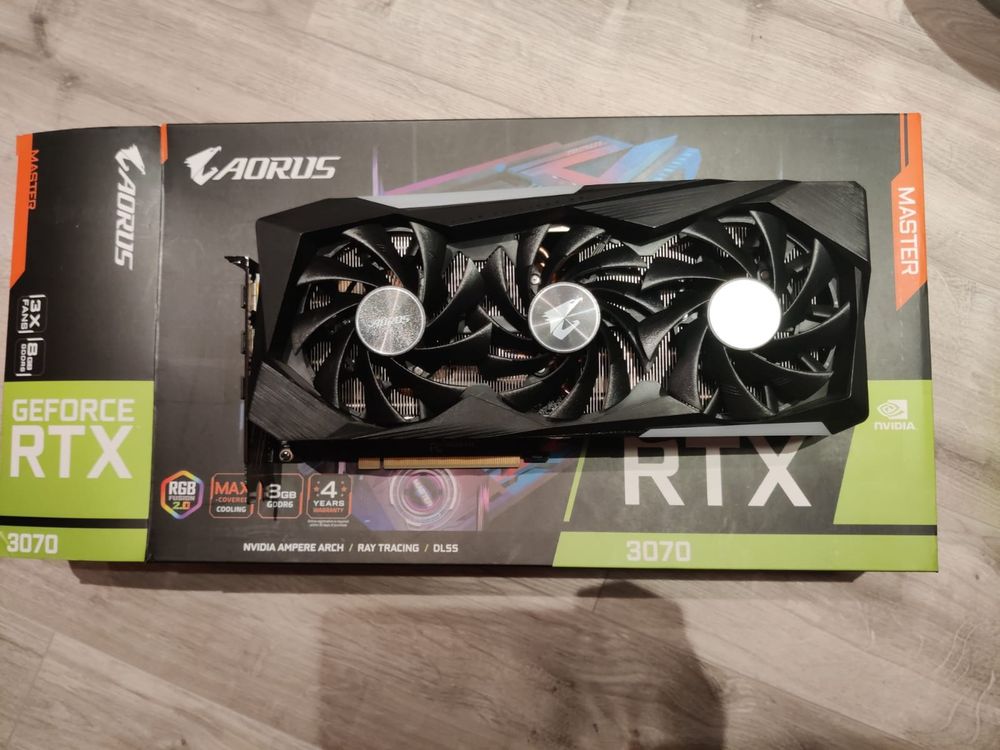 Aorus RTX 3070 Master 8G mit Garantie und Originalverpackung | Kaufen ...