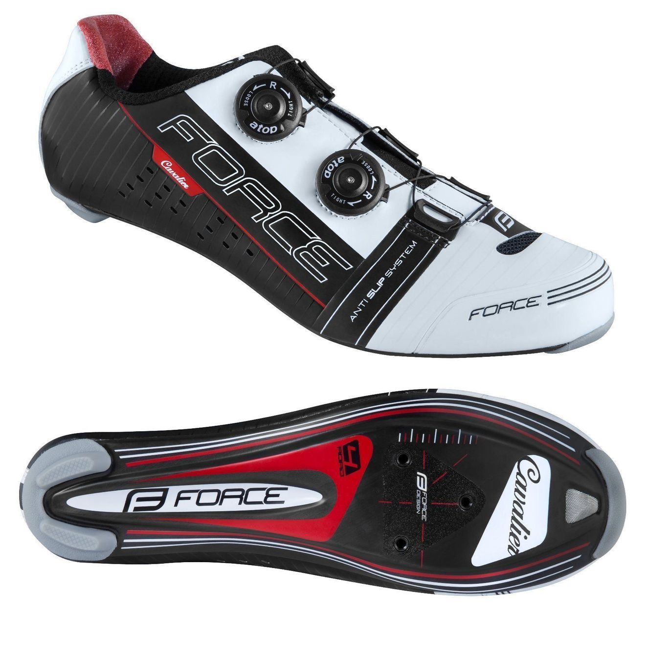 Herrenschuhe: Rennvelo Schuhe FORCE CAVALIER CARBON 42 – Neu und originalverpackt aus Kestenholz von hstech