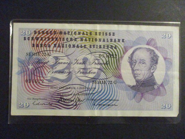 Banknoten: Billet 20.- Fr – Gebraucht aus Lovens von Jelmi