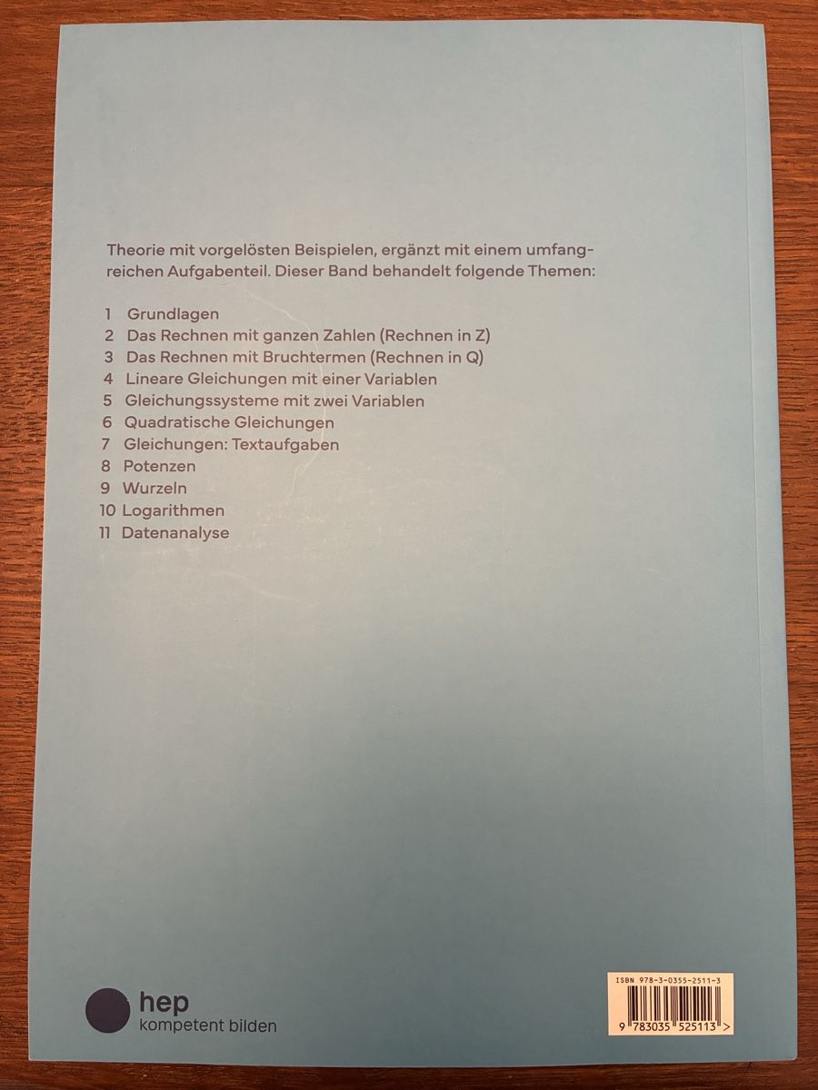 Bücher: Mathematik in der Wirtschaftsschule Band 1 – Neu (gemäss Beschreibung) aus Glarus von sch_dl5f 1