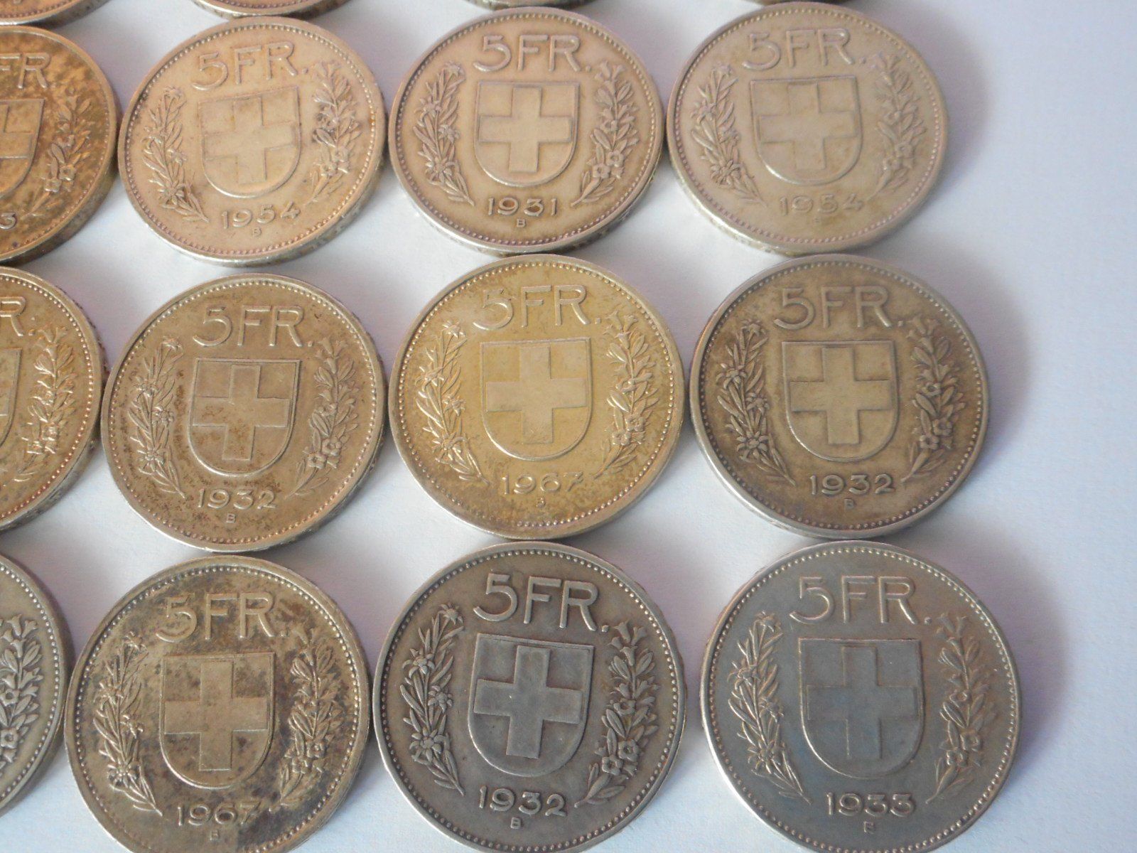 Tutti le monete: 16 x 5 Fr. silber – Usato da Kriegstetten venduto da pizlad2010 4