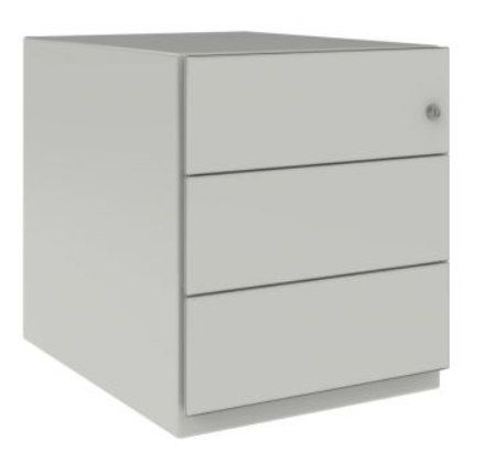 Banconi: BISLEY Rollcontainer NOTE, silber, Stahl, 3 Schubladen – Nuovo e nell'imballaggio originale da Lachen SZ venduto da officefactoryag