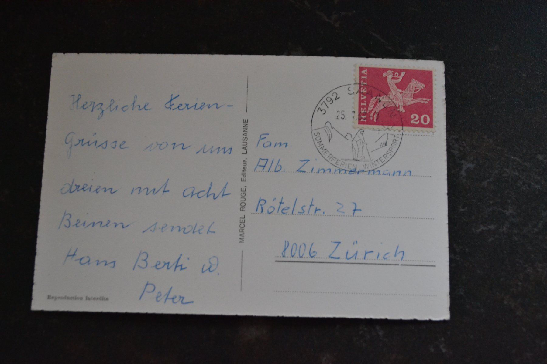 Cartoline postali: AK Saanen bei Gstaad BE – Usato da Beinwil am See venduto da kajak55 1