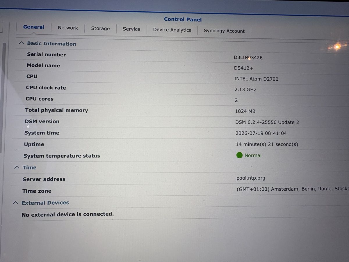 Synology Server: Synology DS412+ inkl. 4 x 2TB Disks – Usato da Eggersriet venduto da Ck761 3