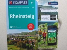 Rheinsteig Wanderführer Kompass + Extra Tourenkarte
