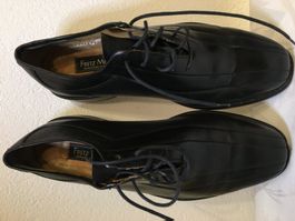 Herrenschuhe FRETZ Men, Gr. 41.5 ,Leder, schwarz, Swiss made