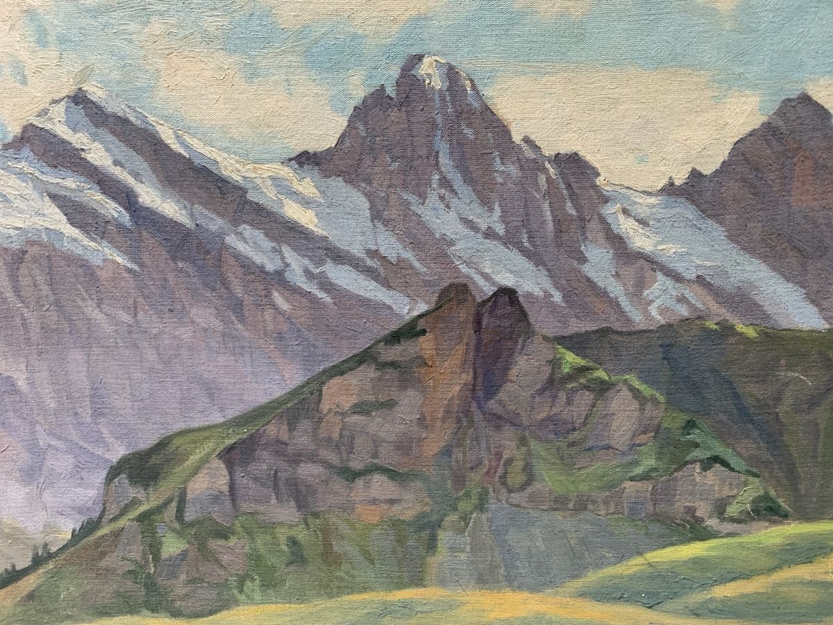 Gemälde: J. Burkhardt  – Gebraucht aus Wolfhalden von SecondAntique