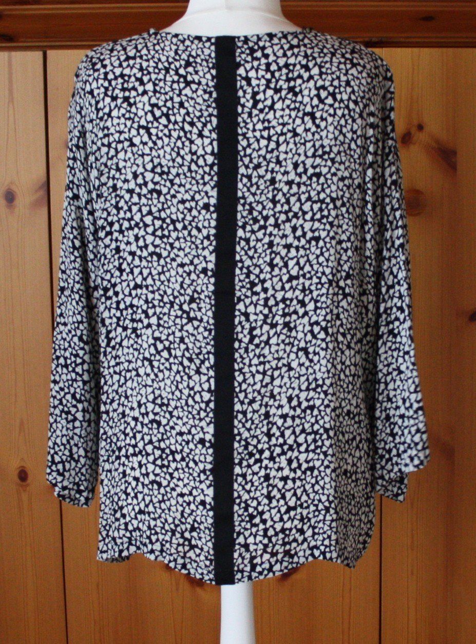 Camicette: Bluse Langarm schwarz - weiss Gr. XL – Usato da Flüelen venduto da Diversicum-Curvy 6