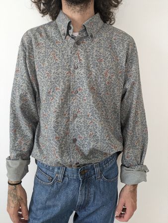 Van Heusen Hemd gemustert Grösse 43/XL Baumwolle  