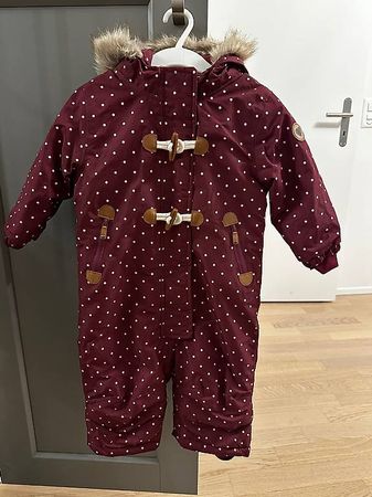 Topomini Winteroverall Gr. 80 - wasserdicht, Bordeaux