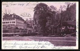 Reichenbach, Ortspartie vom Wasser aus g