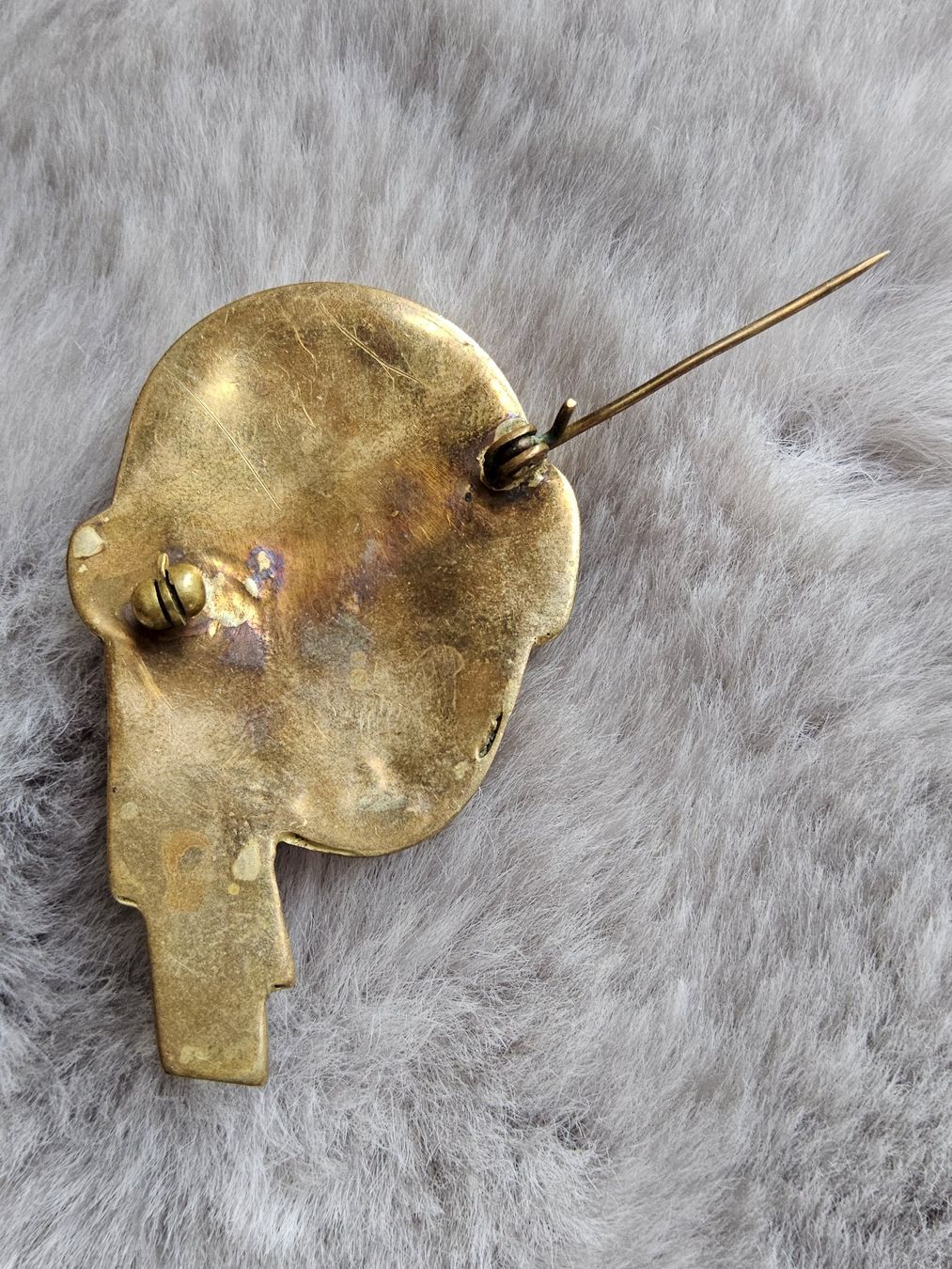 Spille & Fermagli: Antike Art Déco Masken Brosche 1920er – Usato da Zürich venduto da SciTec 2