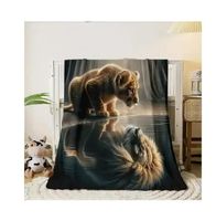 Löwen Flanelldecke 150cm x 130cm % Sale%