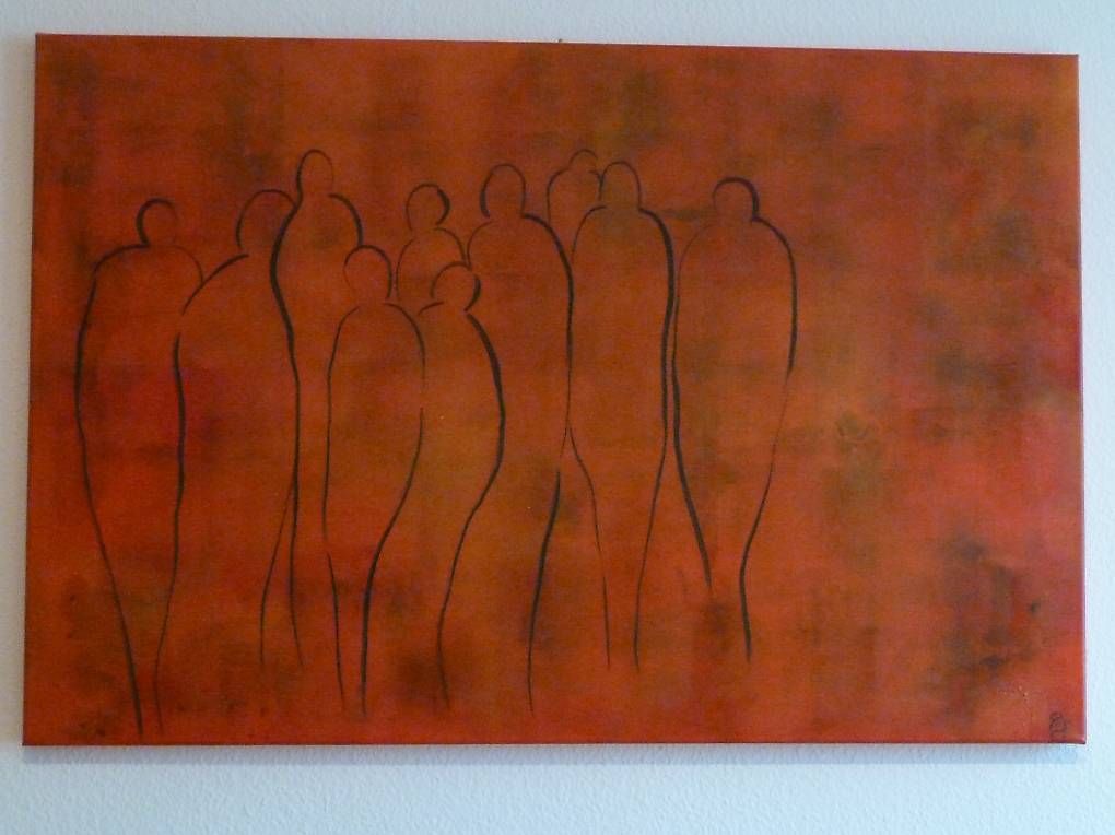 Foto & Immagini: Bild "Menschen" (Rolltechnik) 60x90 cm – Usato da Bassersdorf venduto da ella98
