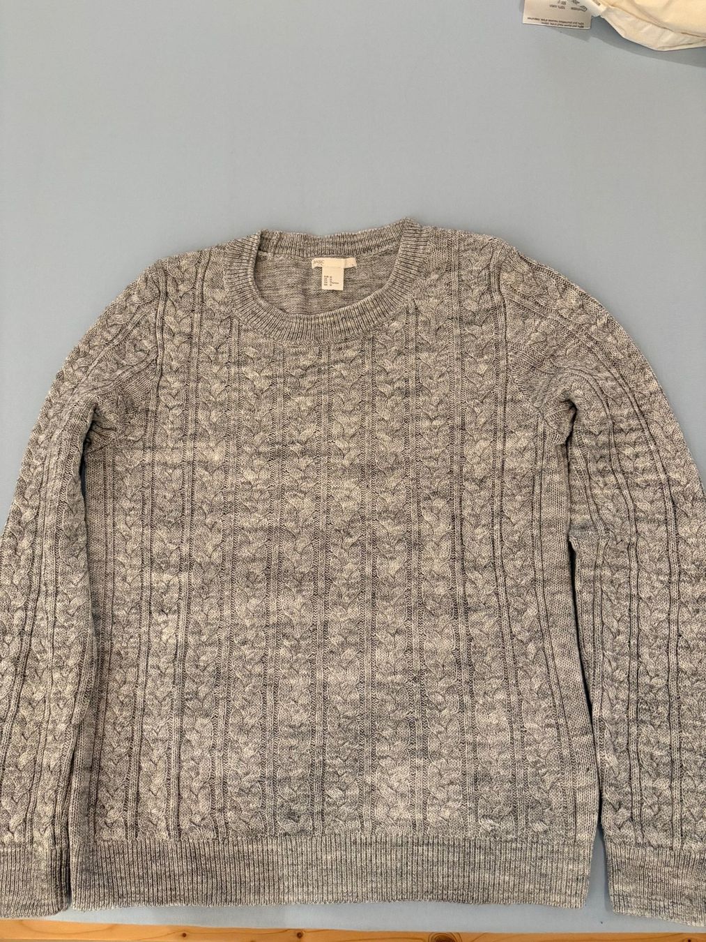 H&M Maglioni & Felpe: H&M Basic Damen Strickpullover grau meliert, Grösse M – Usato da Susten venduto da Bieny