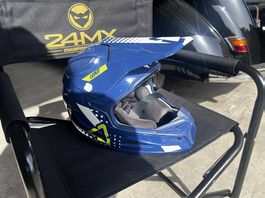 Helm Motocross Blau M