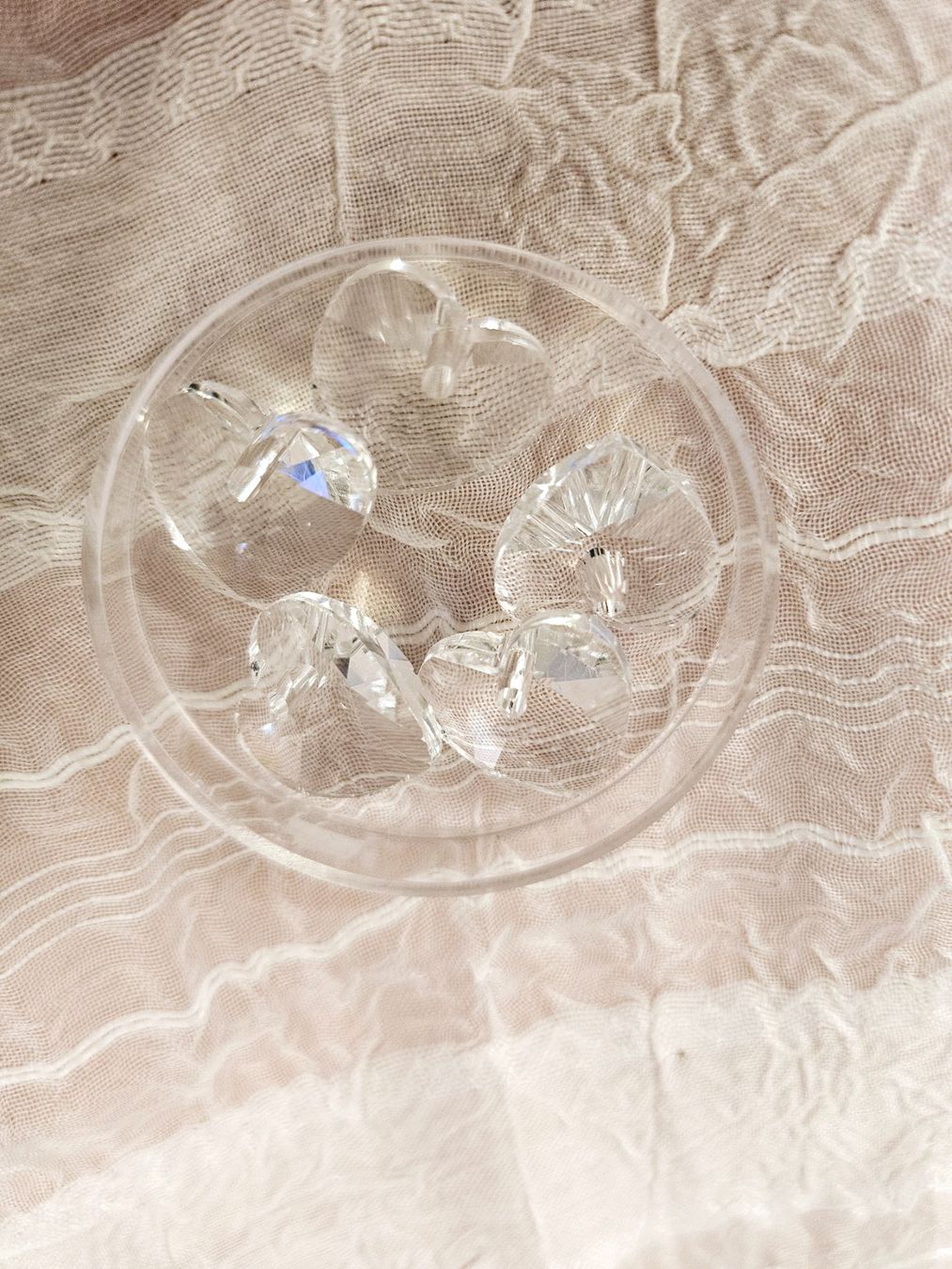 Perle (finte): Glasherz 14mm 5 stück ( nr3 – Nuovo e nell'imballaggio originale da Dietikon venduto da Eleda