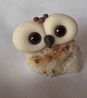 Eule Figur Naturstein Handgemacht und einzigartig