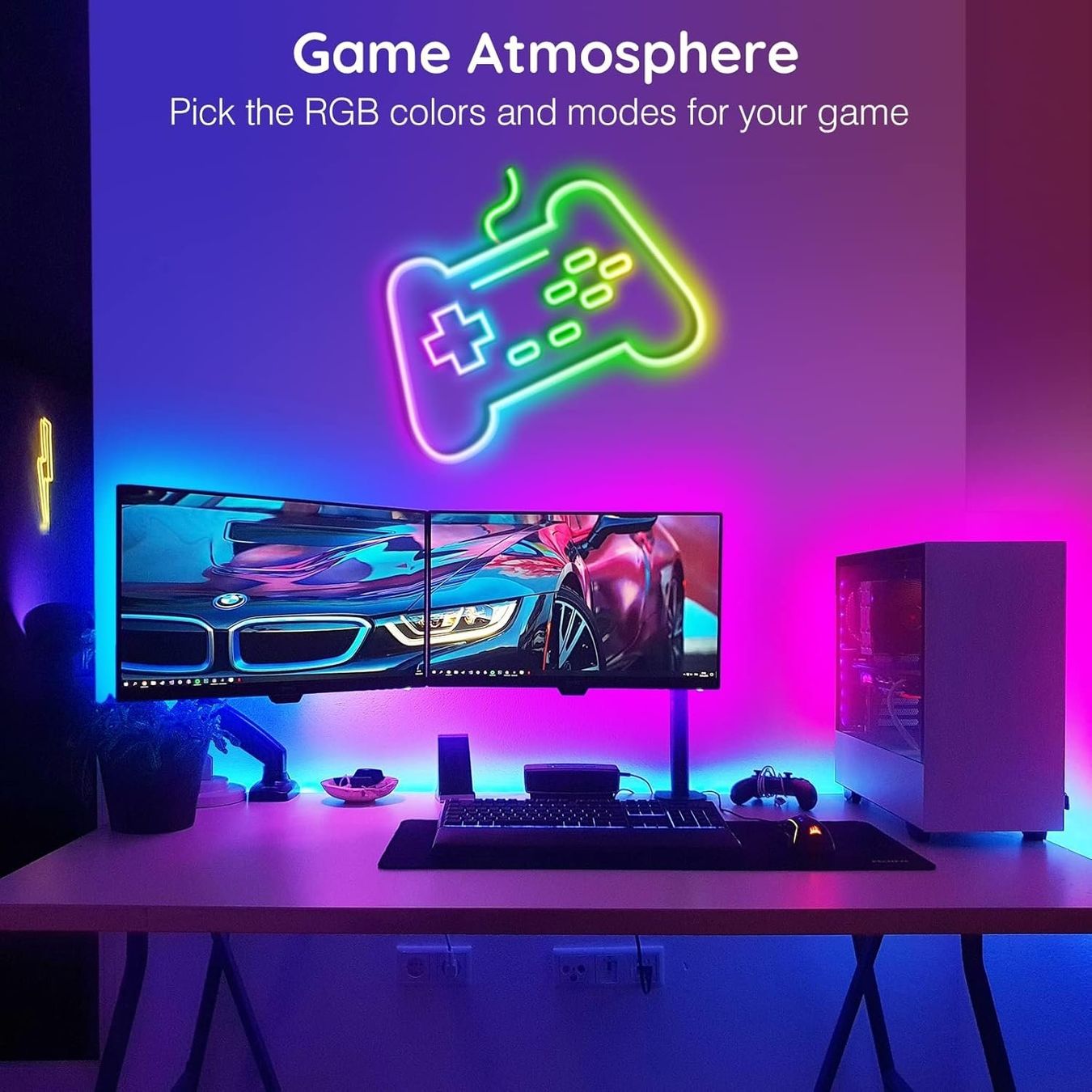 Ghirlande e barre luminose: 10m RGB Neon LED Strip IP65 – Nuovo e nell'imballaggio originale da Nuglar venduto da SmartLiving24 4
