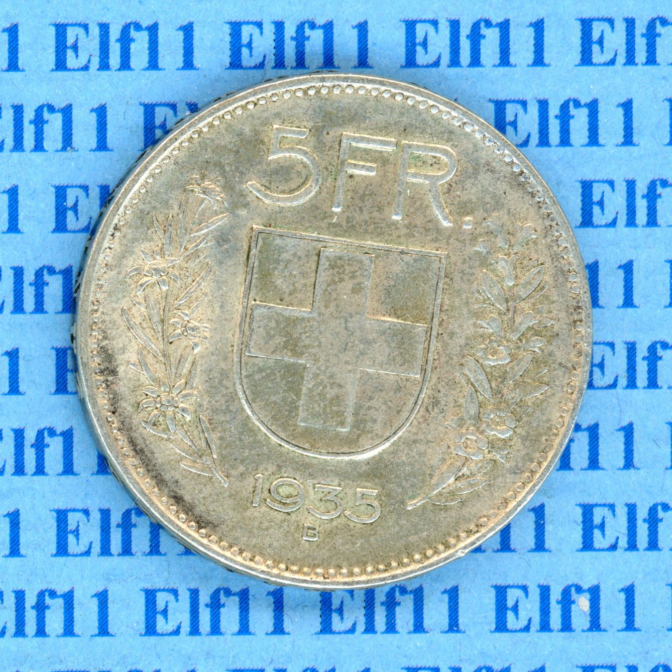 Tutti le monete: CHF___5.00 1935 vz 5 Franken – Usato da Widnau venduto da Elf11