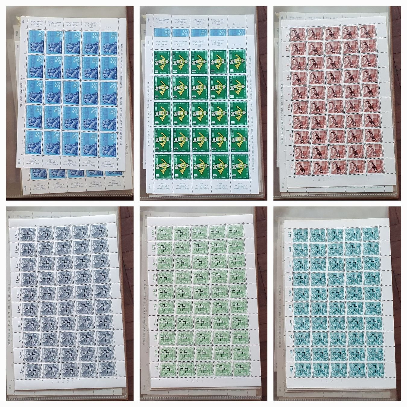 Alle Briefmarken: Album - Sammlung Bogen und Bogenteile – Gebraucht aus Kreuzlingen von Rschweiz1 4