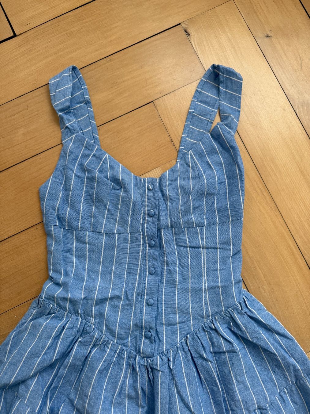 Stradivarius Vestiti: STRADIVARIUS - Kleid hellblau-weiss gestreift XS – Usato da Zürich venduto da Diazaio 1