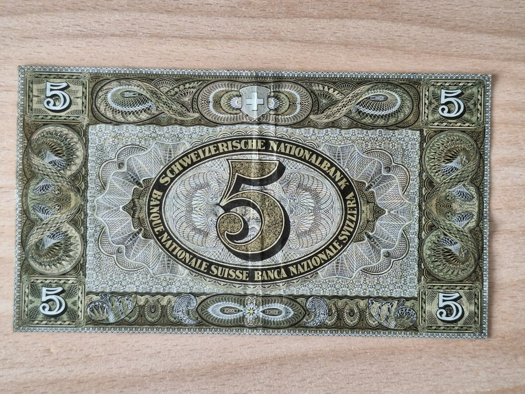 Banconote: Schweizer Banknote, 5 Franken, JG 1949 – Usato da Lohn-Ammannsegg venduto da Beo71 1