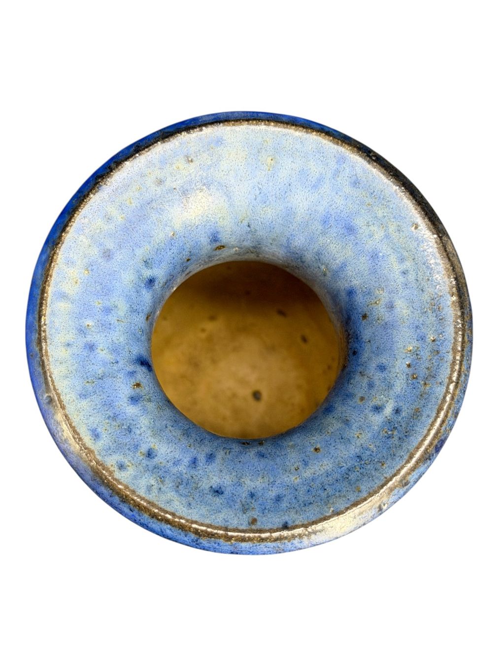 Vasi & Recipienti: Superbe vase en grés émaillé Raku signée monogramme KF – Usato da Morges venduto da vintiques 6