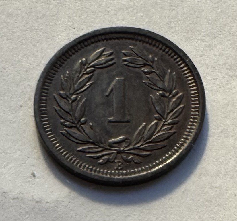 Toutes les monnaies: 1883 1 Rappen -unz – D'occasion à Kirchberg SG par Zenhad69 1