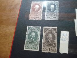 4 Marken Sowjetunion um 1938, Lenin o
