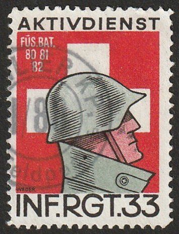 Tutti i francobolli: INF.RGT.33,  1939 – Nuovo (secondo la descrizione) da Aarburg venduto da Aare10