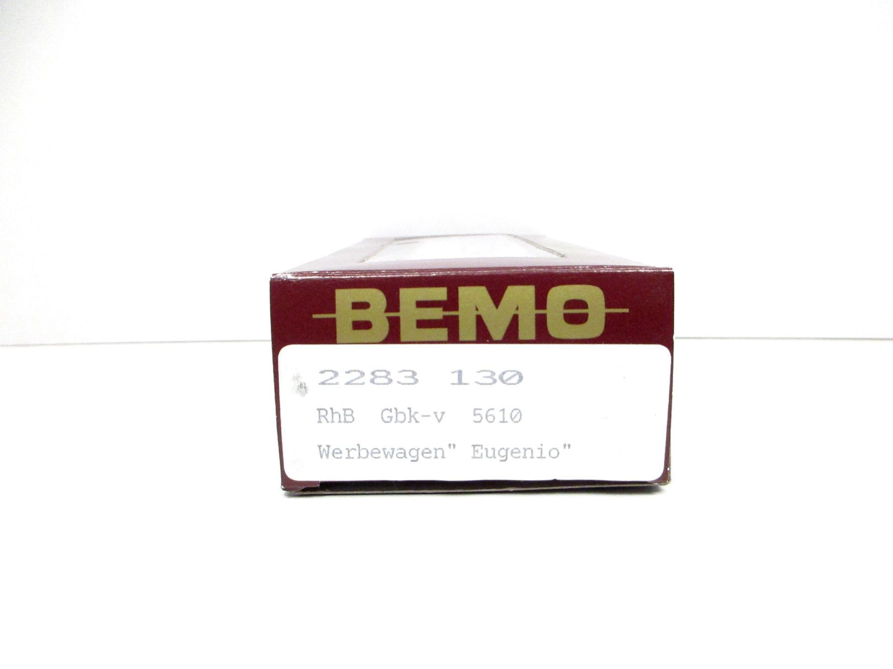 Bemo Modellini di ferrovie: Bemo H0m 2283 130 RhB Güterwagen EUGENIO LISTA – Nuovo e nell'imballaggio originale da Olten venduto da Heinrich875 4