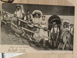 Alte PK / Älpler vom Rigi - Klösterli Gelaufen 1905