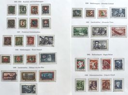 Pro Juventute 1925-2010 meist sauber gest. SBK 978.- ab 0.50
