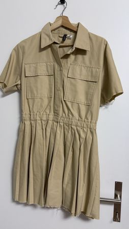Robe chemise H&M beige taille M 38 état neuf