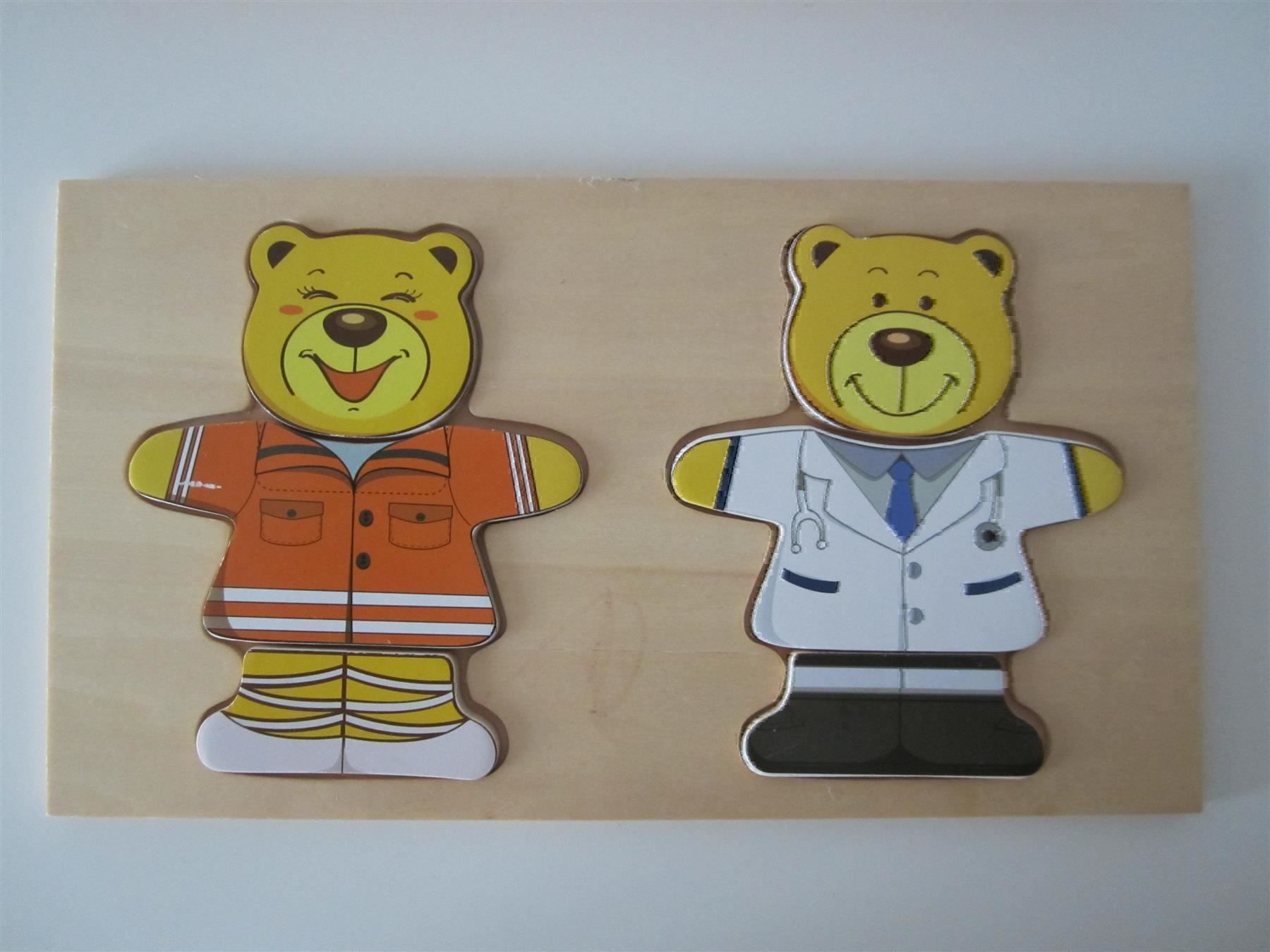 Puzzle: Holzpuzzle  "Bären" – Usato da Zürich venduto da Lacoste06 1