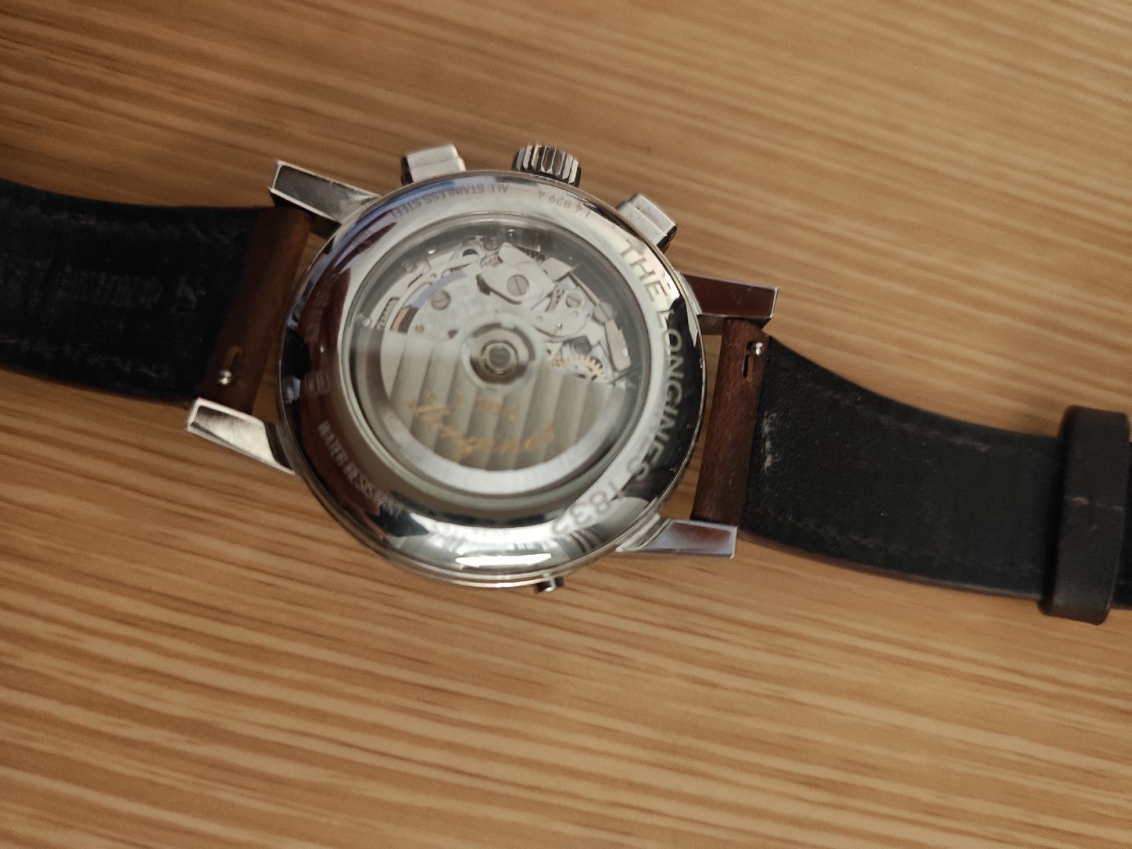 Longines Uhren: Longines Automatic Ref. L48294520 – Stahl, Lederband – Gebraucht aus Uerikon von Weber18 2