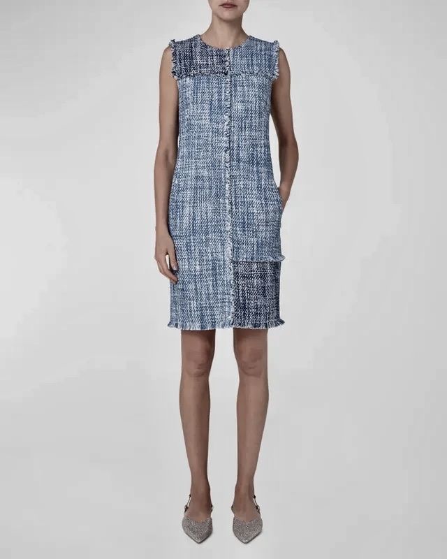 Akris Kleider: AKRIS Blue Tweed Dress – Neu (gemäss Beschreibung) aus Emmen von Avviivva_Com2023