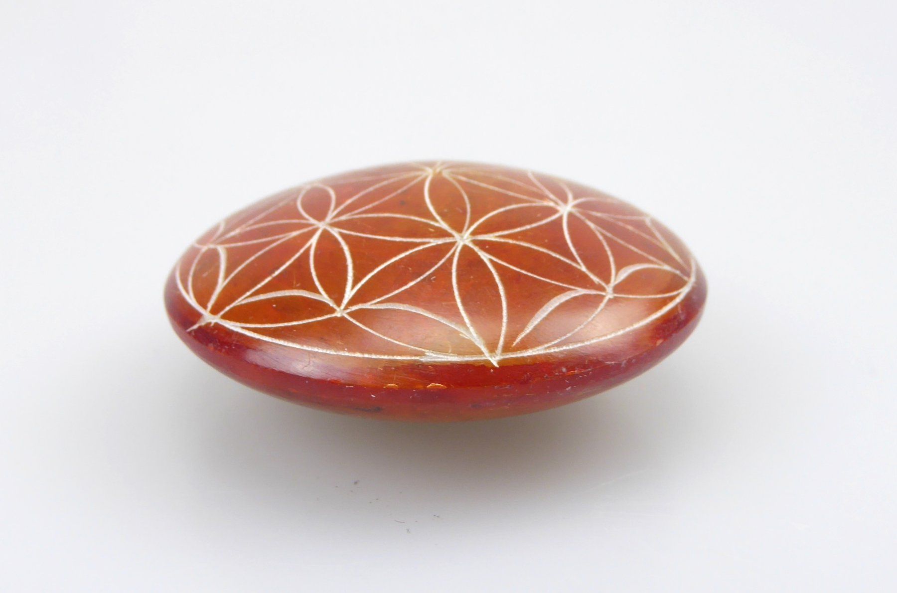 Tutte le decorazioni: Handschmeichler Blume des Lebens orange – Nuovo e nell'imballaggio originale da Mauren venduto da Yeelen 1
