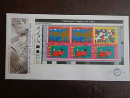 FDC 1995 BLOCK Niederland Pays-Bas Kinder enfants