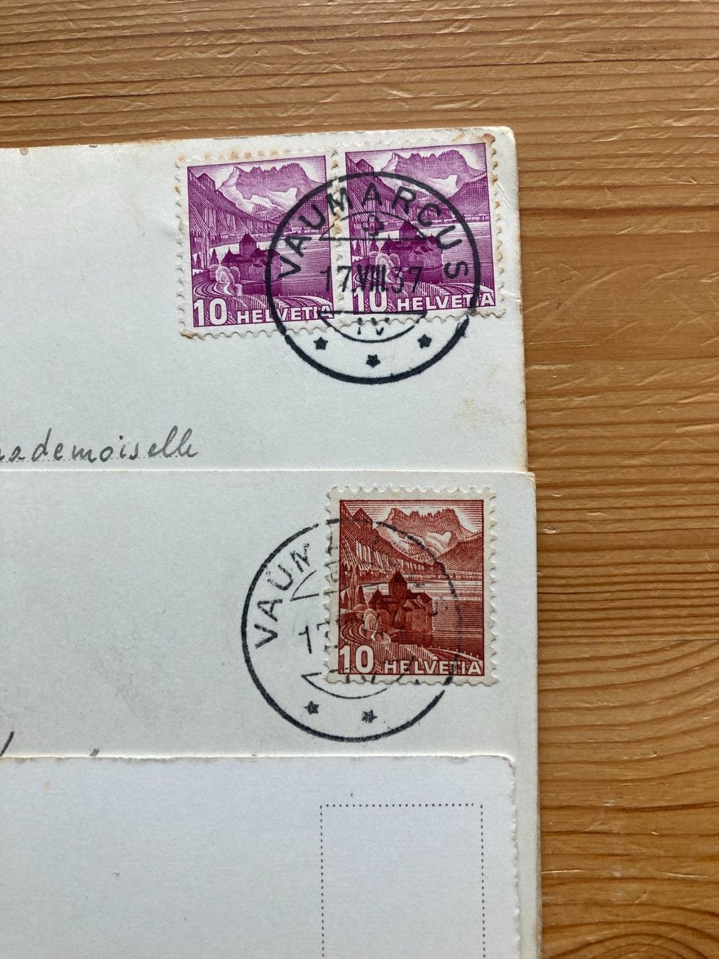 Cartoline postali: Camp de Vaumarcus - 3 AK ab 1937 – Usato da Oberuzwil venduto da Henri09 3