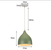 Lampe à suspension moderne  nordique Macaron en fer