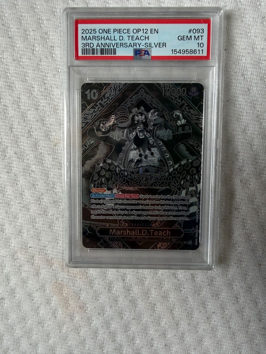 Carte collezionabili: Marshall.D.Teach Sp psa10 – Usato da Zürich venduto da ene_ymy9